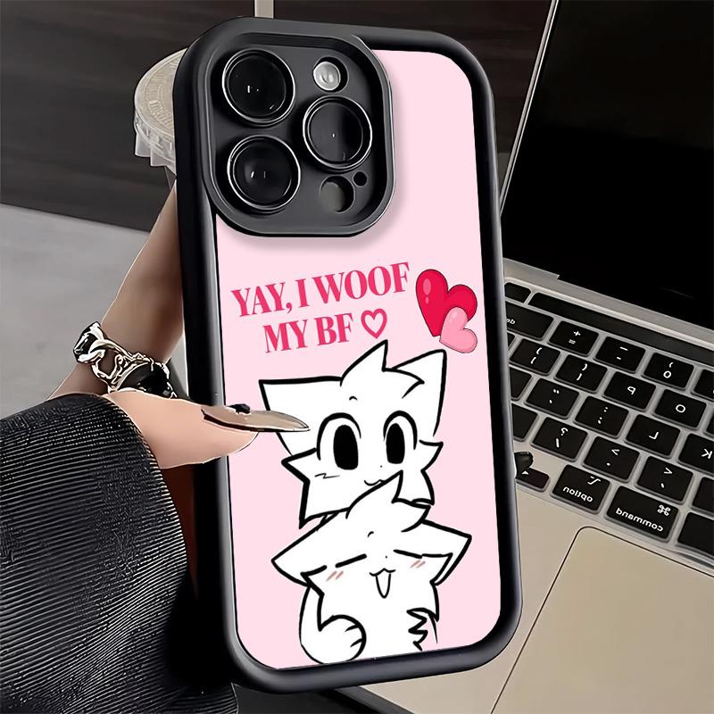 Phone Case for iPhone 17 Air 16E 15 16 Pro Max Cute B-Boykisser Catoon Cover 14 Plus 13 12 Mini Soft Shell Silicone Fundas