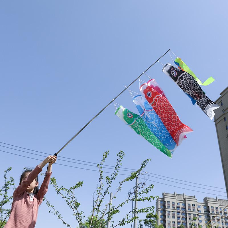Японский стиль - Флаг-рыба карп - Баннер для украшения суши-ресторана