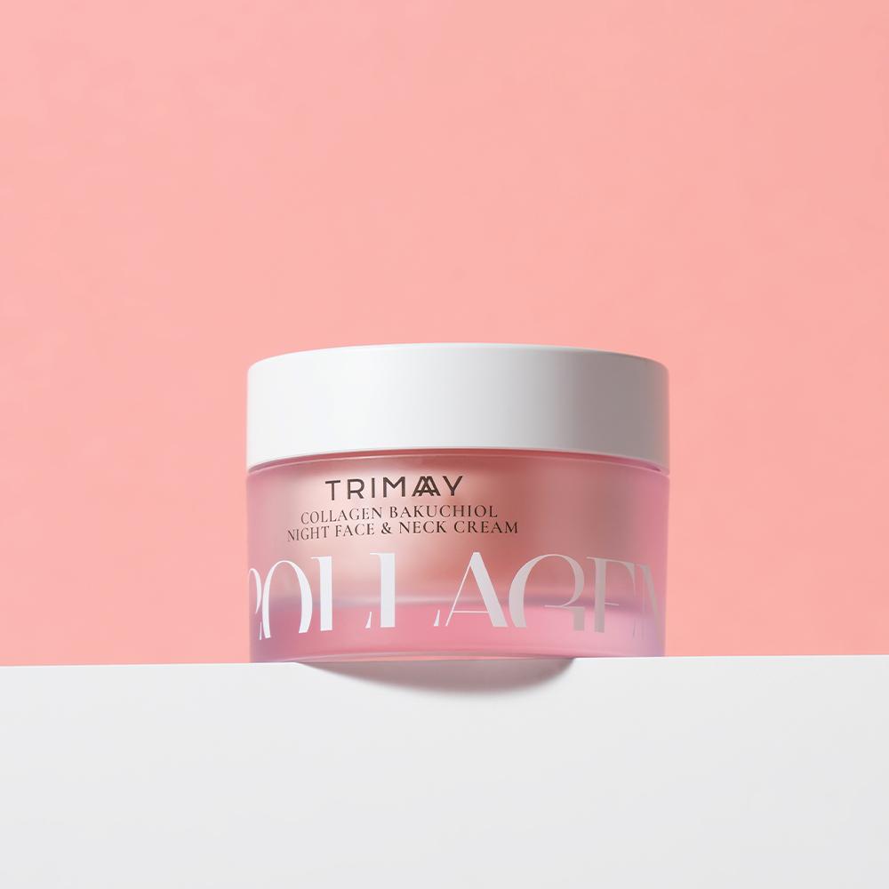 Trimay Коллагеновый ночной крем для лица и шеи Бакучиол