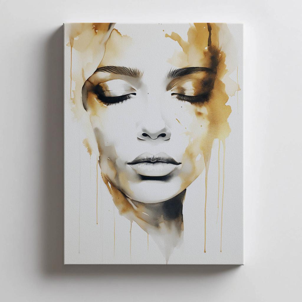 Tajemnicza Uroda Tajemnicza Uroda, 30X40 Cm, Rama Aluminiowa Złota, Papier Matowy 230 Gsm