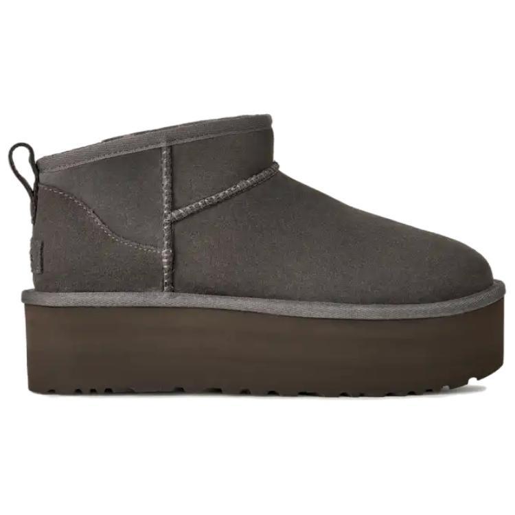 (WMNS) Женские ботинки UGG Classic Ultra Mini на платформе 'Charcoal Grey' 1135092-CHRC