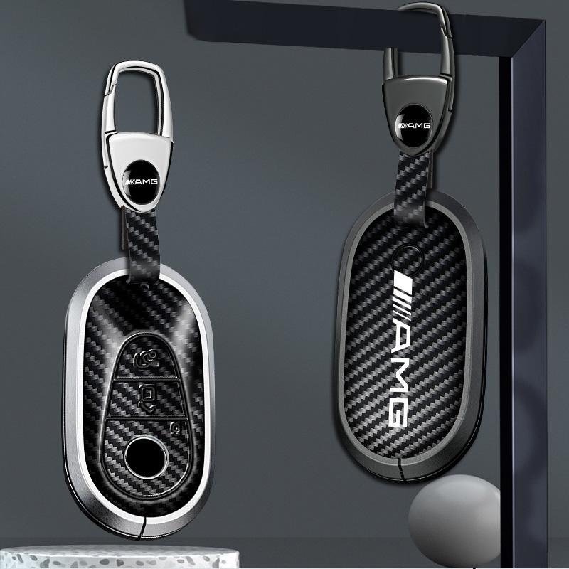 Zinc Alloy Car Remote Key Fob Case Cover Shell Keychain For Mercedes Benz W223 Class S300 S350 S450 S500 2020 2021 Accessories NI8