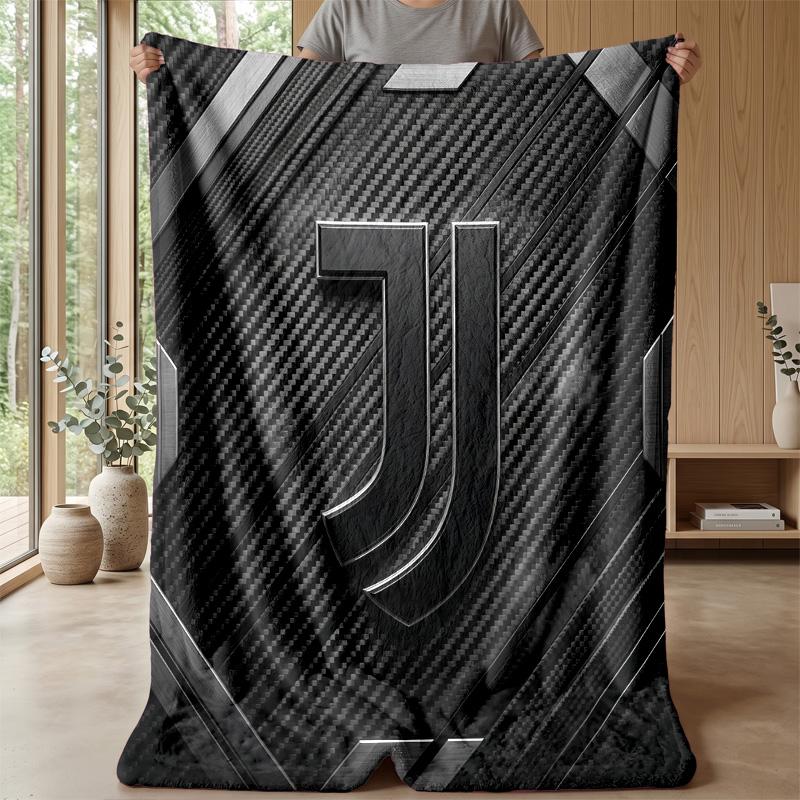 Juventus FC Theme blanket Soft Flannel Blanket Plush Throw Blanket Cozy Sofa Bed Blanket for Home Decor