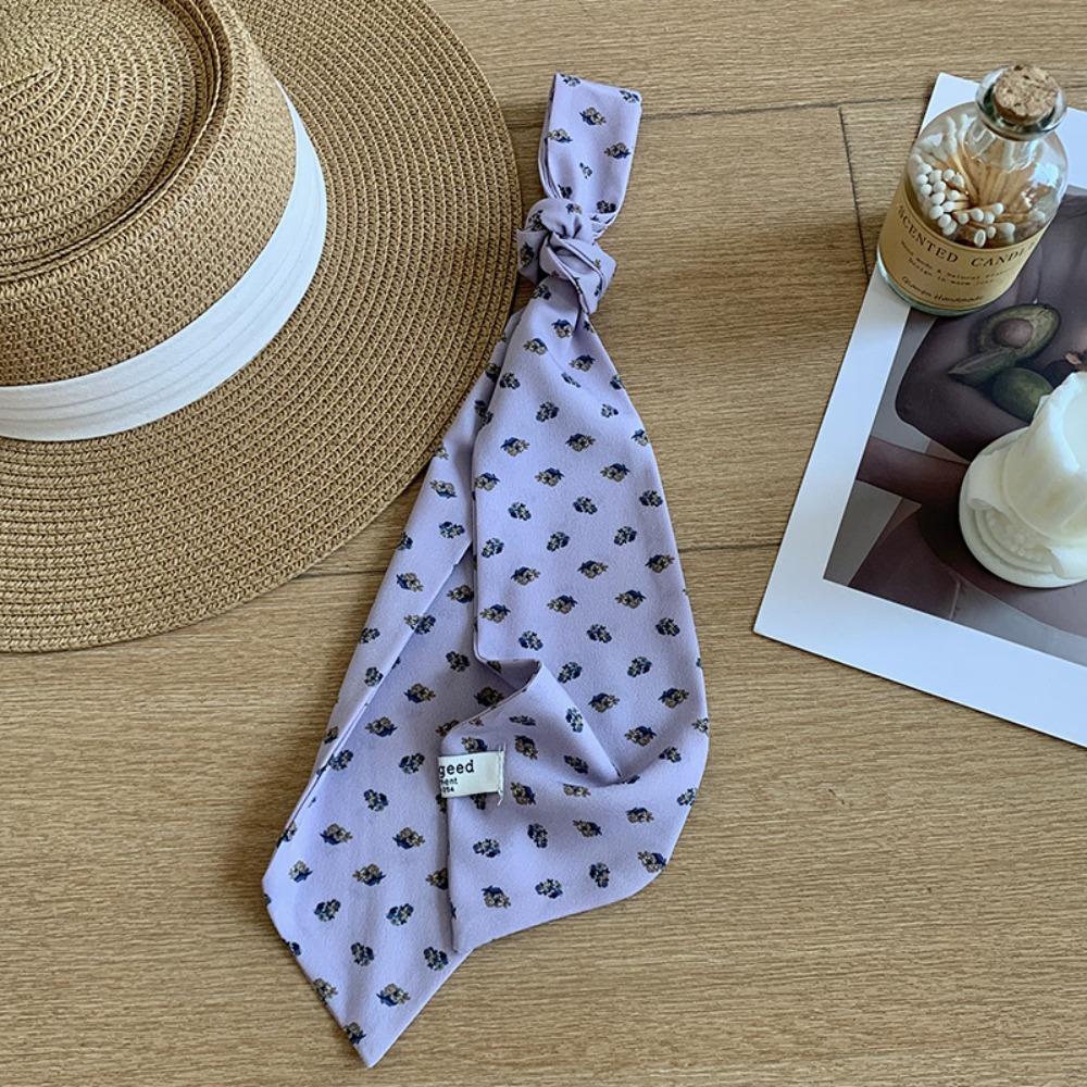 Leopard Print Polka Dot Scarf Printed Shirt Tie Elegant Floral Scarf Party