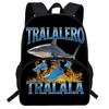Kids Backpack With Cartoon Print Lightweight School Bag Elementary Students Breathable Oxford Fabric Anti-Strain Ergonomic