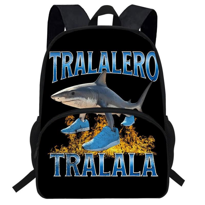 Kids Backpack With Cartoon Print Lightweight School Bag Elementary Students Breathable Oxford Fabric Anti-Strain Ergonomic