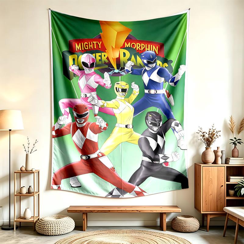 Mighty Morphin Power Rangers (14) Tapestry Suitable For Decorating Homes Dorms And Bedrooms Soft To The Touch And A Perfect Gift For Friends And Famil