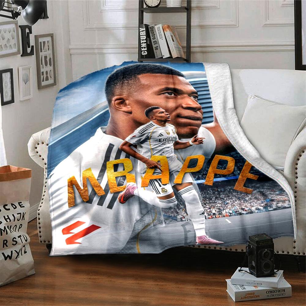 Star Player Kylian Mbappé Blanket Ultra-Soft Suitable for Office Chair Office Couch for All Occasions Warmthful Decor