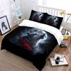 Wolf Howling at the Moon Bedding Duvet Cover Set  (1*Duvet Cover 2*Pillowcases, without duvet insert)