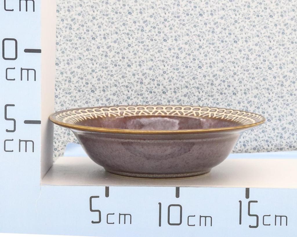 Castle Enterprises [17cm Fruit Plate (Brown) Set of 10] Mino Ware Lace-Patterned Plates for a Cute and Stylish Look. Recommended for Women.