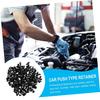 HEALEEP 190pcs Rivet Clips Wood Engine Cover Clips Bumper Buff
