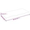 VidaXL Étagère murale 80x40x6 cm bois de chêne massif non traité 363547