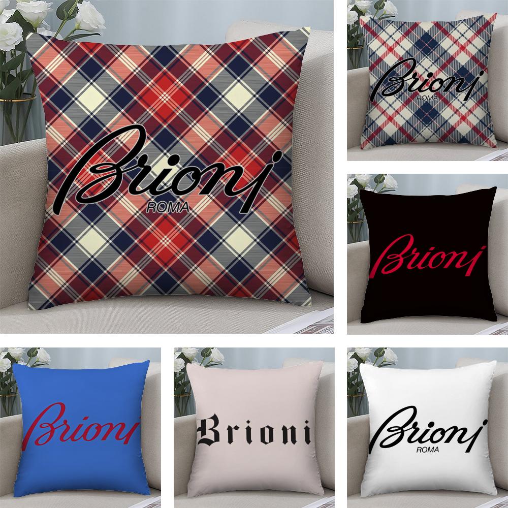 Classic Brand BBrioniS Cushion Cover Pillowcase Ultra Soft Skin Friendly Fabric Cloud Like Comfort Concealed Zipper