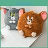 Hugkis Том Кот и Джерри Мышь Плюшевая Игрушка Подушка Милый Мультяшный Мягкий Животный Кушон для Подарка на 7-й День Святого Валентина Аутентичный