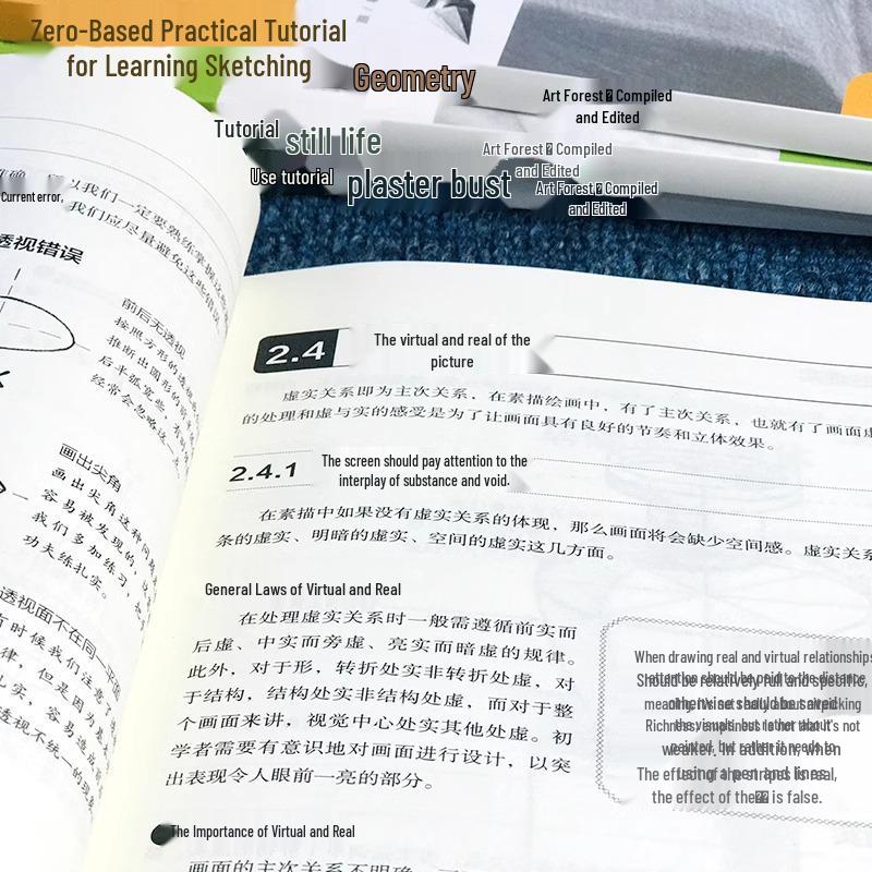 Руководство по скетчингу с нуля: Изучайте натюрморты, геометрические фигуры и гипсовые головы