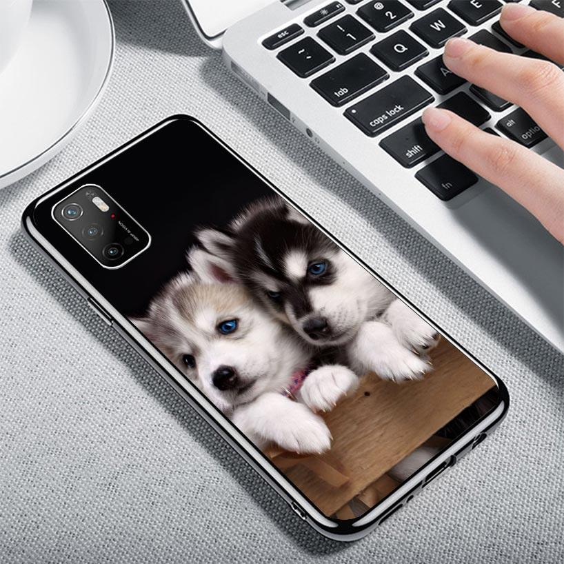 Siberian Husky Dog Case Phone Cover for Xiaomi Redmi Note 10 9 9S 8 8T 7 5 Pro Mi 12T 11T 10T 9T 12 11 Lite A3 A2 Trend Fundas M