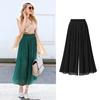 New 6 Colors Summer Plus Size Women Loose Chiffon Wide Leg Pants Size M-6XL