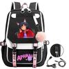 Рюкзаки с принтом Aphmau, модные школьные сумки с USB-зарядкой для девочек-подростков, сумка для ноутбука, мультяшный рюкзак для книг, студенческий рюкзак