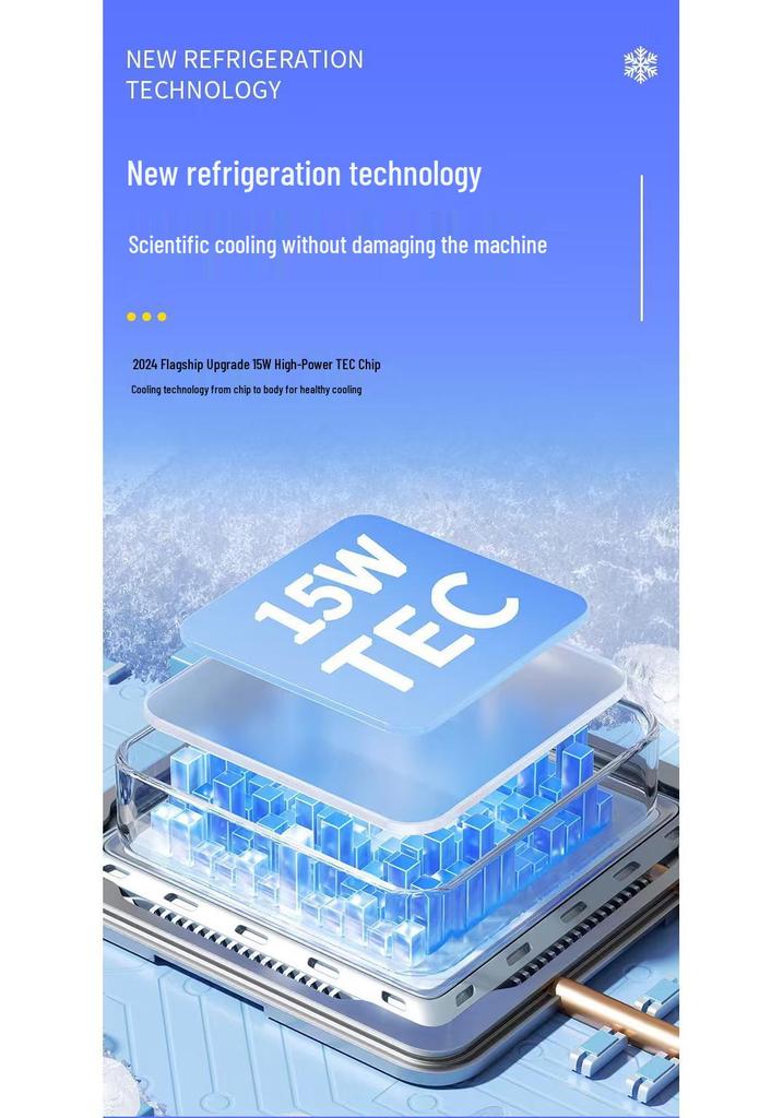 S25 Магнитный RGB Охладитель для Телефона с Type-C Бесшумное Полупроводниковое Охлаждение