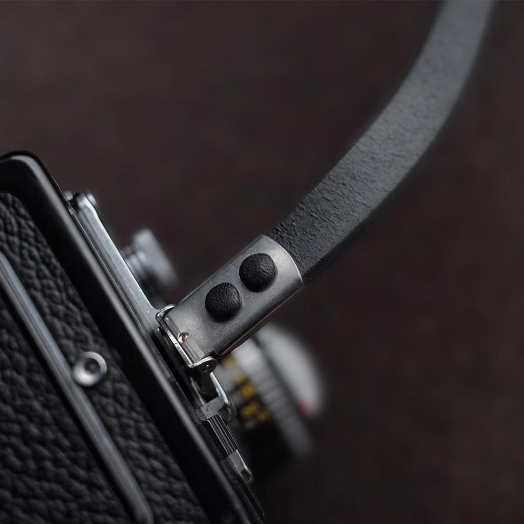 Ремень для камеры Rolleiflex Crab Claw Стильный итальянский шейный CAM3365 cam-in (Зеркальный фотоаппарат с двумя объективами) - Ремешок, Кожа, Ремешок, Черный,