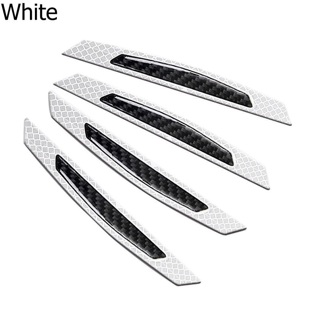 4Pcs Sign Protector Alarm Door Sticker Anti-Collision Car Reflective Strips Safety Warning