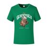 Men's Printed Youth Pure Cotton Couple Short-sleeved T-shirt Summer Comfortable and Breathable Round-neck Clothing