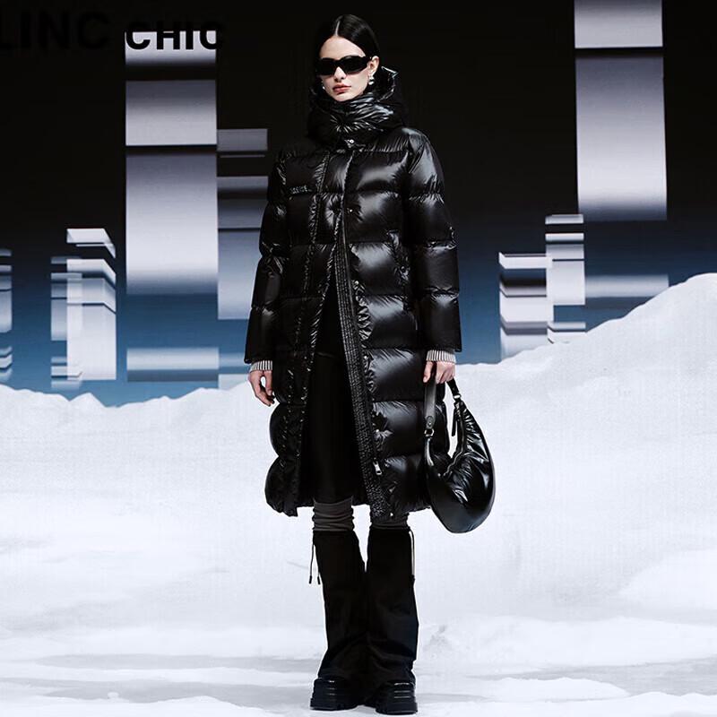 Женский длинный пуховик Jinyujie с утолщенным наполнителем