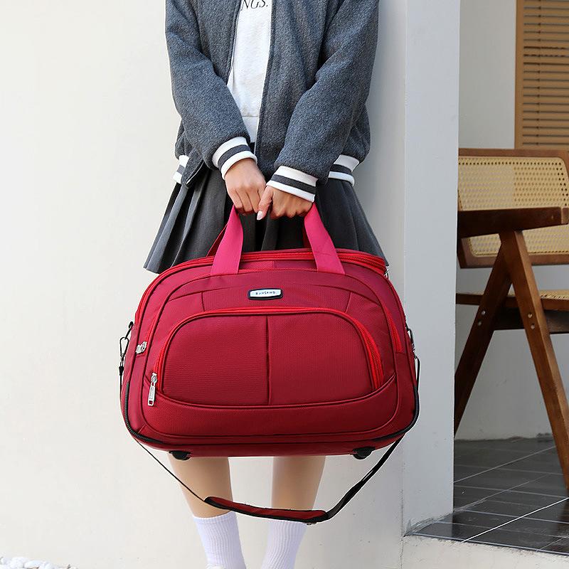 Портативная дорожная сумка большой вместимости с ручной загрузкой и уменьшением давления для краткосрочных деловых поездок