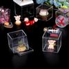 Clear Acrylic Square Cube Box With Lids/Durable Candy Box / Multiple Uses Transparent Case Organizer Container