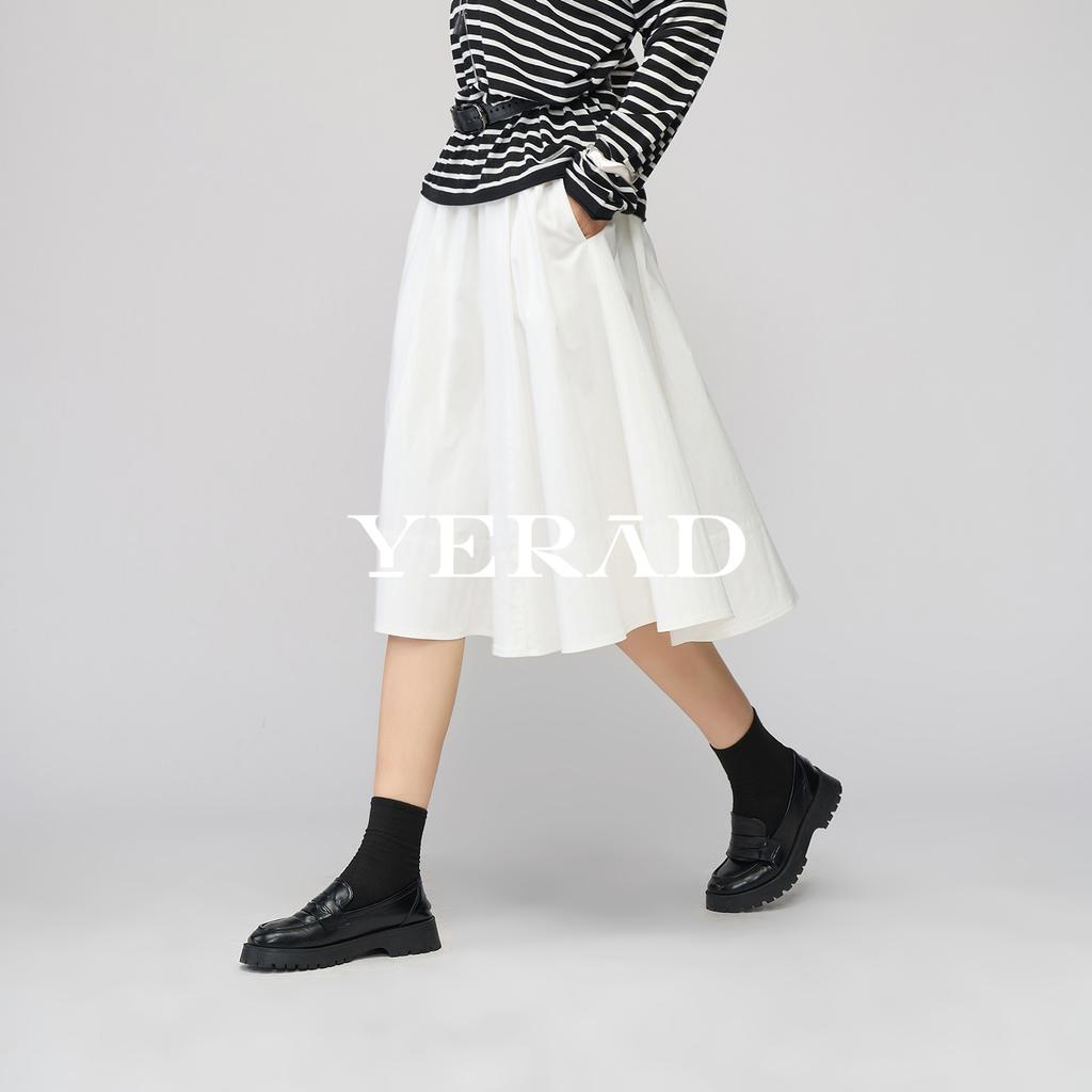 Minimalist temperament half skirt women's loose skirt umbrella skirt A-line mid skirt