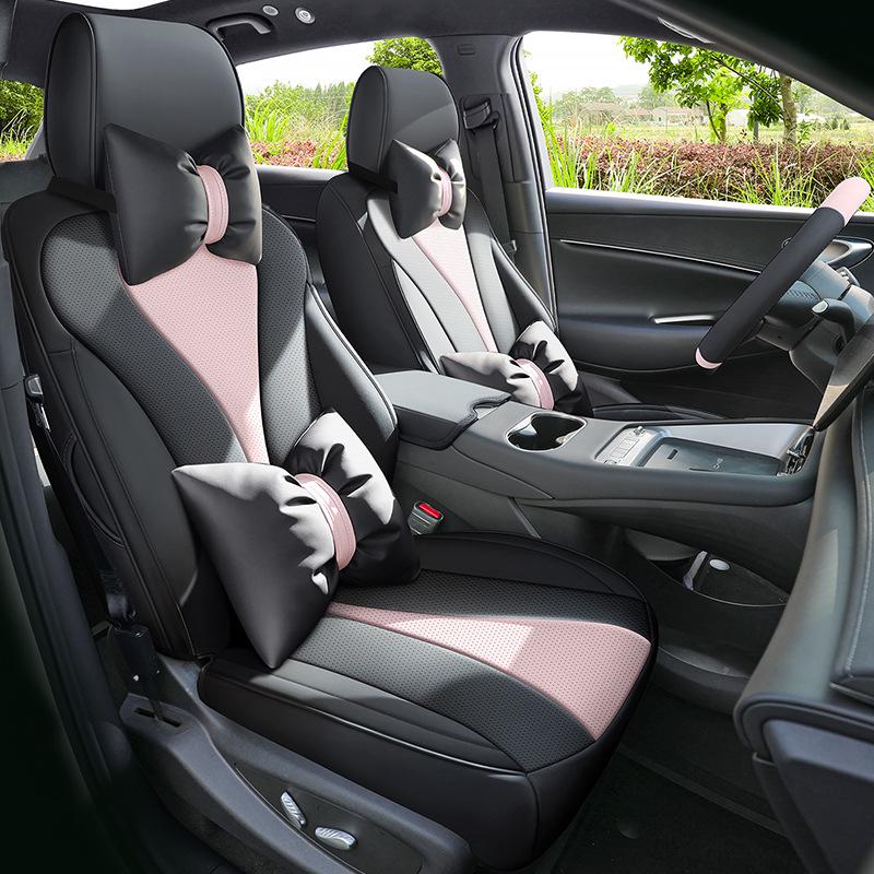 Всесезонные кожаные чехлы и подушки для сидений BYD Sea Lion 06 EV/DMi – Полное покрытие