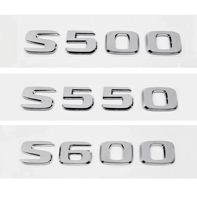 3D Letter Car Emblem Rear Trunk Badge Sticker Decal for Mercedes Benz S300L S320L S500L S500 S550 S600L S600 S650 S Class QN1