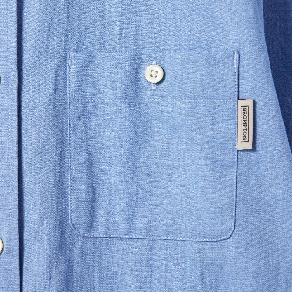 Brompton London W Chambray Dress - L/Blue (P242Wop653)
