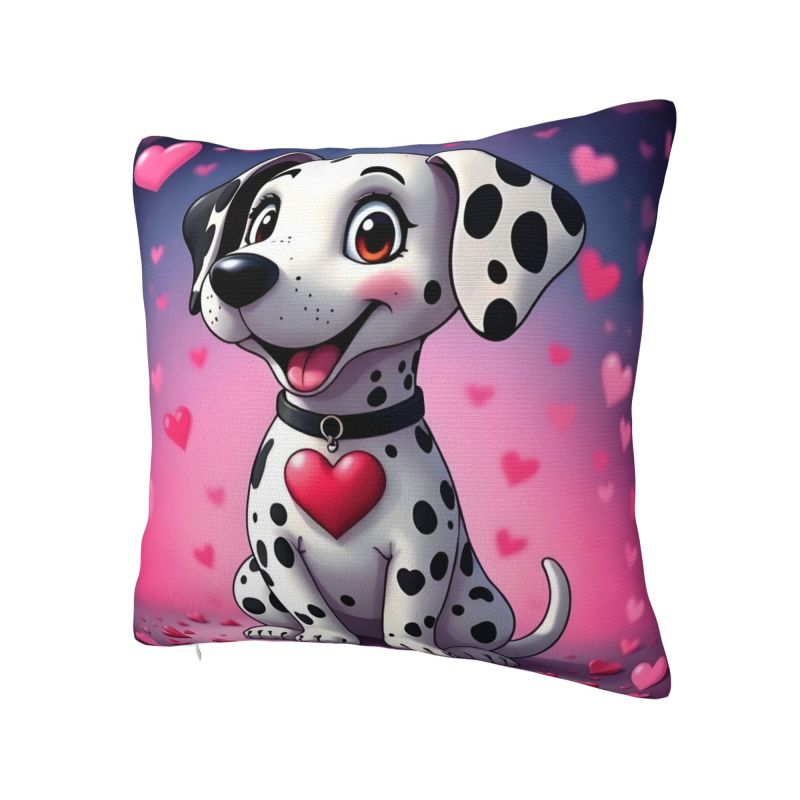 Custom Cartoon Dalmatians Disney Cushion Cover 101 Anime Kawaii Dog Velvet Nordic Throw Pillow Case Home Decor