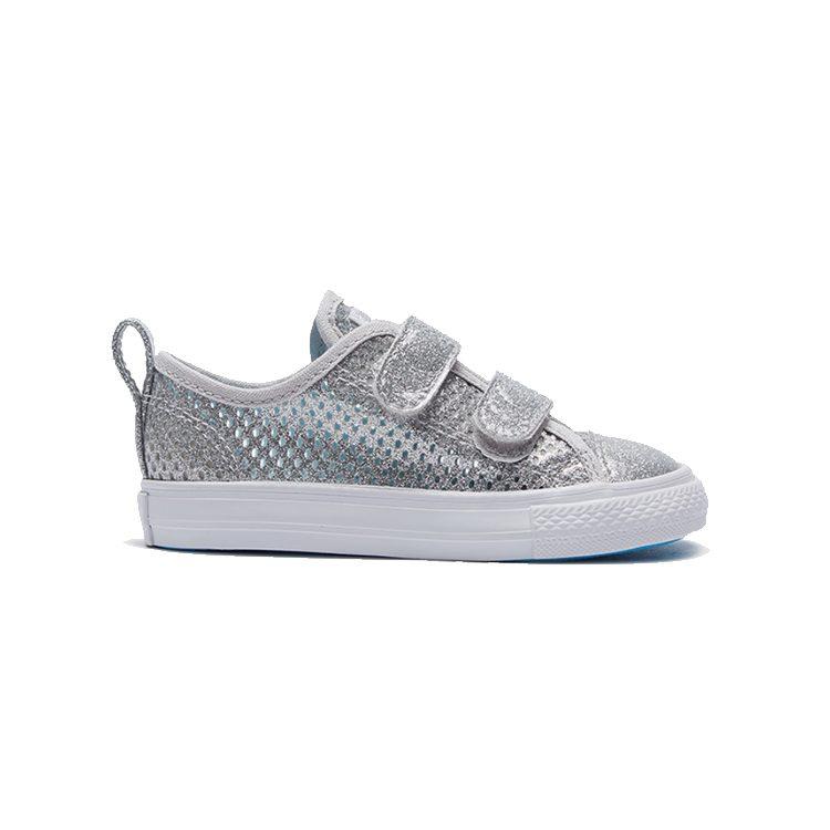 Converse Кеды Chuck Taylor All Star Low top для скейтбординга Серебристые для младенцев и малышей 764278C