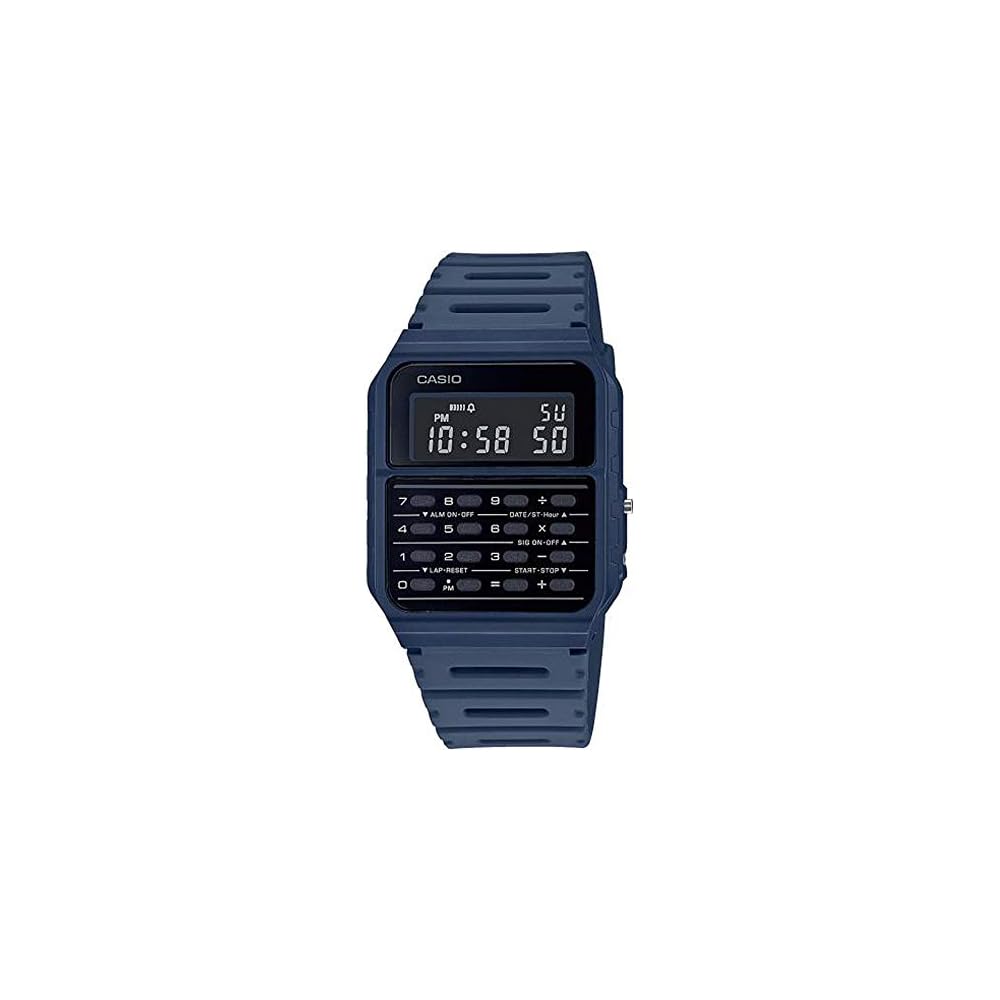 Casio Стандартные часы-калькулятор CA-53WF-2B Цифровой дисплей Водонепроницаемые Мужские наручные часы