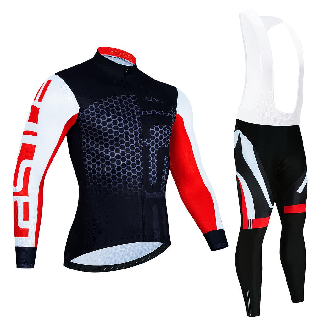 2023 Pro Winter Thermal Fleece Cycling Jersey Sets Long Sleeve Bicycle Clothing MTB Bike Wear Maillot Ropa Ciclismo Cycling Suit