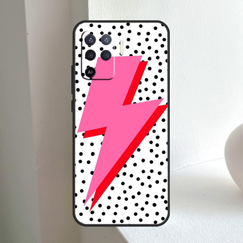Lightning Bolt Pattern For OPPO A78 A98 A18 A38 A58 A5 A6 Pro A15 A17 A57 A16 A76 A96 A54 A74 A94 A40 A60 A80 Case