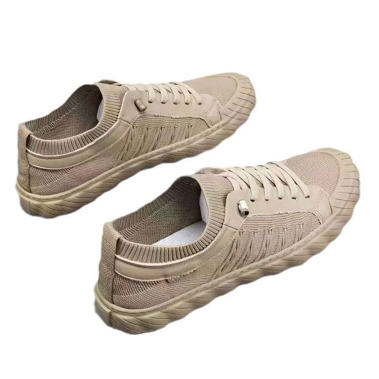 2025 Autumn Flying Weaving Sports Casual Breathable Men's Trend Board Shoes Versatile Socks Men's Shoes Casual Shoes