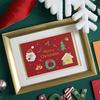 1 Set Greeting Card Cute Cartoon Designs Merry Christmas Card Smooth Writing Greeting Card for Festive Holiday