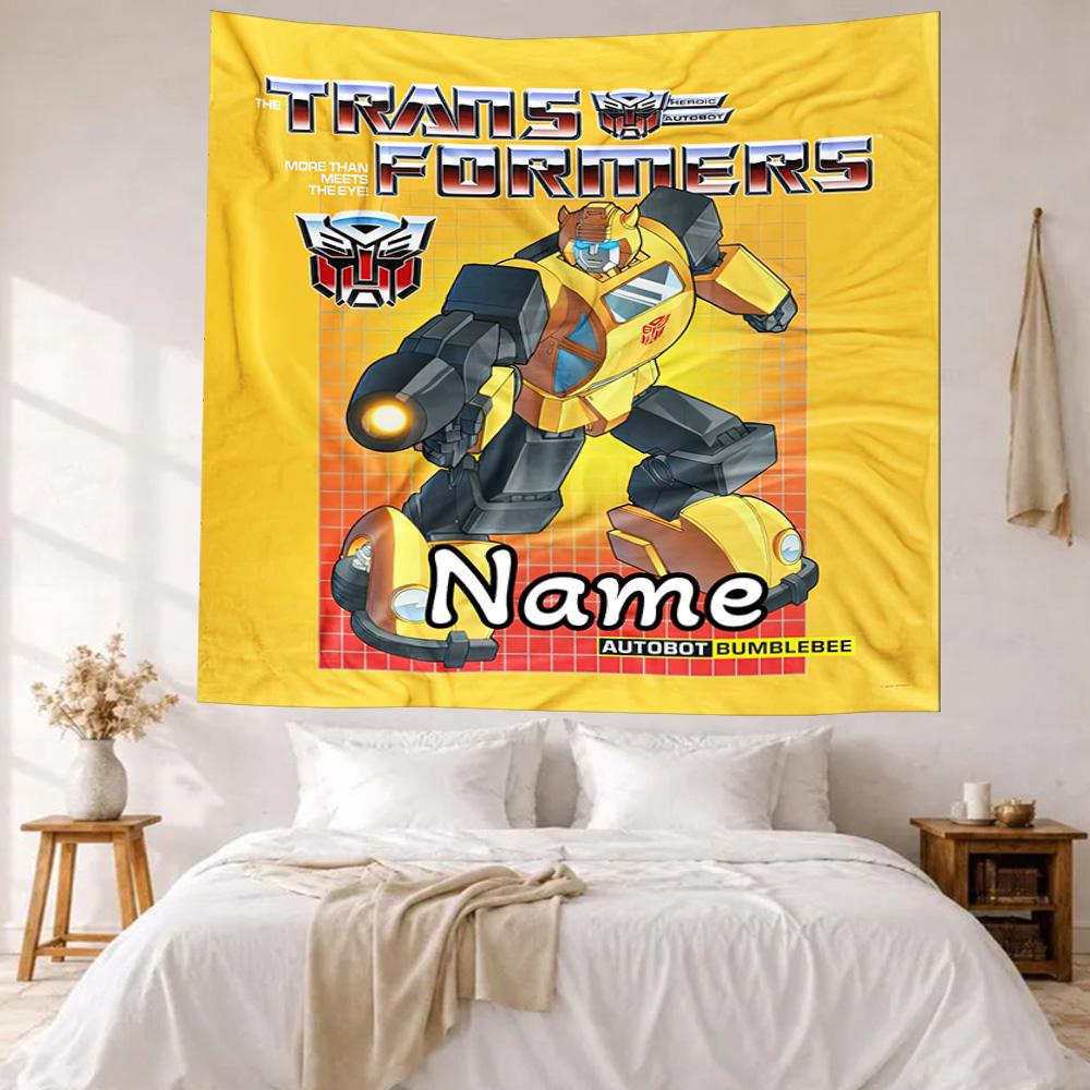 Love Transformers Custom Your Name Wall Decor Tapestry Art For Pet Memorial Birthdaywedding Party Backdrop Family Gift