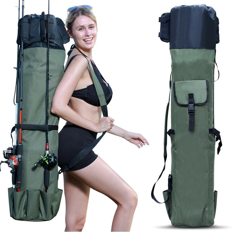 Fishing Bag 120cm Convenient High Capacity Fishing Rod Bag Black/green Fishing Bag Outdoor Sports Fishing