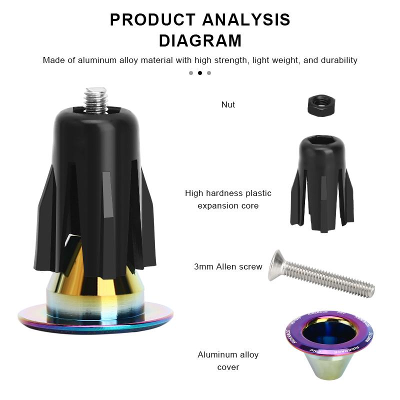 Заглушки для руля велосипеда Колпачки из алюминиевого сплава Легкие заглушки для руля шоссейного горного велосипеда Аксессуары для велоспорта