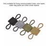 Tactical Ribbon Buckle Binding Retainer Outdoor Bag Fixing Accessory Replacement for Elastic Rope Webbing Buckle