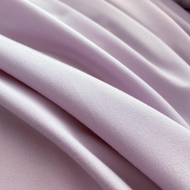 Зимняя двухсторонняя хлопковая кровать из четырех частей, однотонная простыня, пододеяльник, пододеяльник для студенческого общежития и средней школы