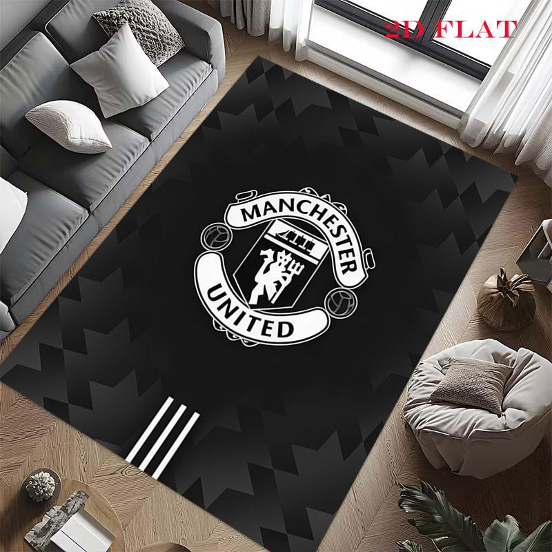 Shiny MUFC Cards Carpet Rug for Living Room Bedroom Home Sofa Decoration,Kids play Nonslip Floor Mat