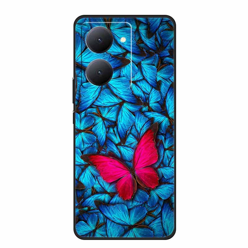 Для VIVO Y36 Y78m Y27 5G Чехол Животные Мягкий Силиконовый Задний Чехол Чехлы для Телефона для VIVO Y27 5G VIVOY36 5G 6.64" Крутой Волк Кошка Fundas