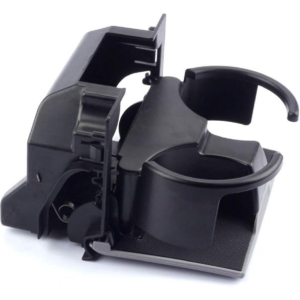 Dasbecan Gray Rear Seat Cup Holder Console Box Assembly Compatible with 2006-2012 Nissan Pathfinder 2006- Nissan Frontier 2006-2015 Nissan Xterra
