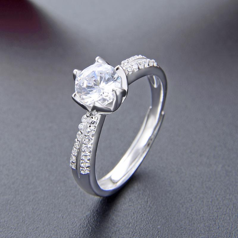 Классическое кольцо Lindon из стерлингового серебра 925 пробы с цирконом, женские ювелирные изделия, свадебный подарок для вечеринки