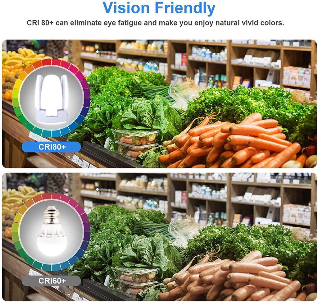 LED Foldable Bulb with Fan Shape Blade Panels